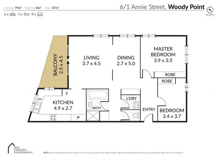 Floorplan of Homely unit listing, unit 6/1 Annie Street, Woody Point QLD 4019
