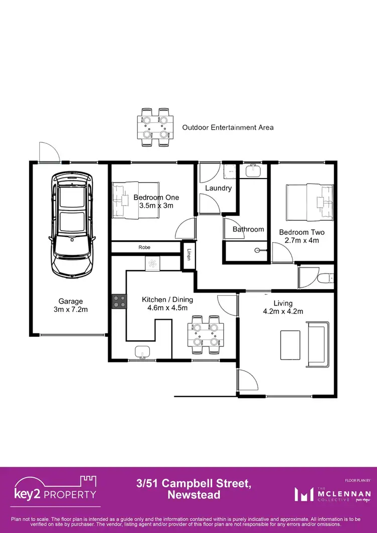 Floorplan of Homely unit listing, 3/51a Campbell Street, Newstead TAS 7250