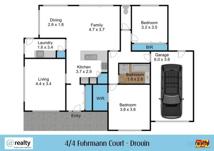 Floorplan of Homely house listing, 4/4 Fuhrmann Court, Drouin VIC 3818