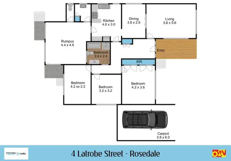 Floorplan of Homely house listing, 4 Latrobe Street, Rosedale VIC 3847