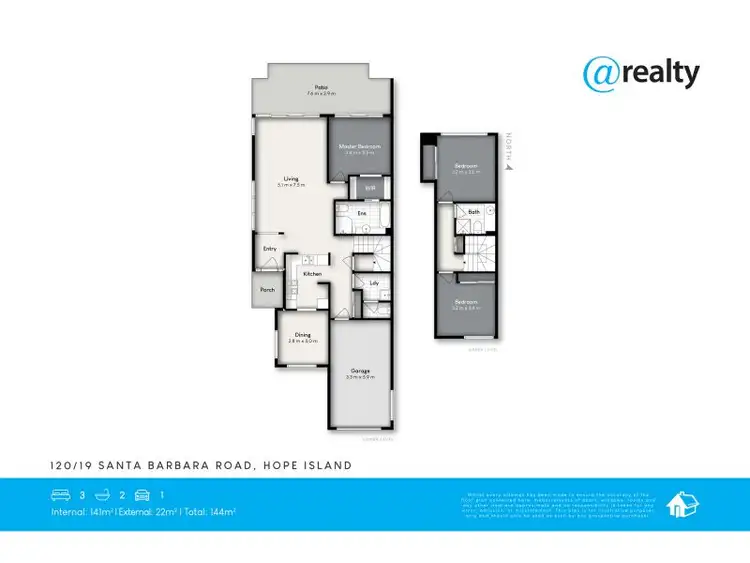 Floorplan of Homely townhouse listing, 120/19 Santa Barbara Road, Hope Island QLD 4212