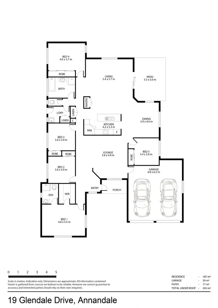 Floorplan of Homely house listing, 19 Glendale Drive, Annandale QLD 4814