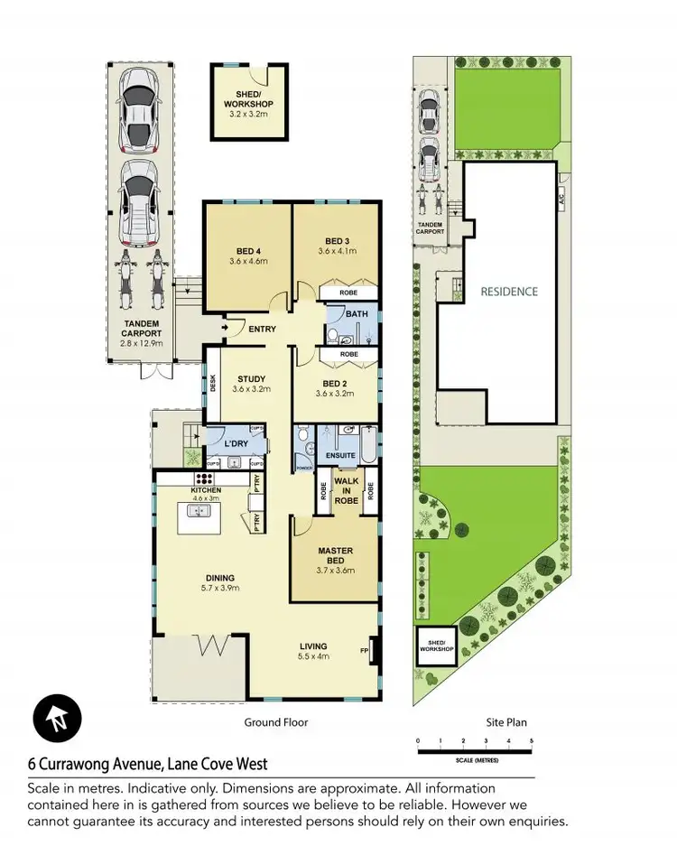 Floorplan of Homely house listing, 6 Currawong Avenue, Lane Cove West NSW 2066