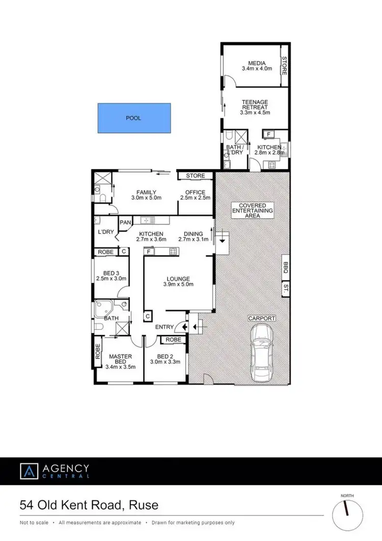 Floorplan of Homely house listing, 54 Old Kent Road, Ruse NSW 2560