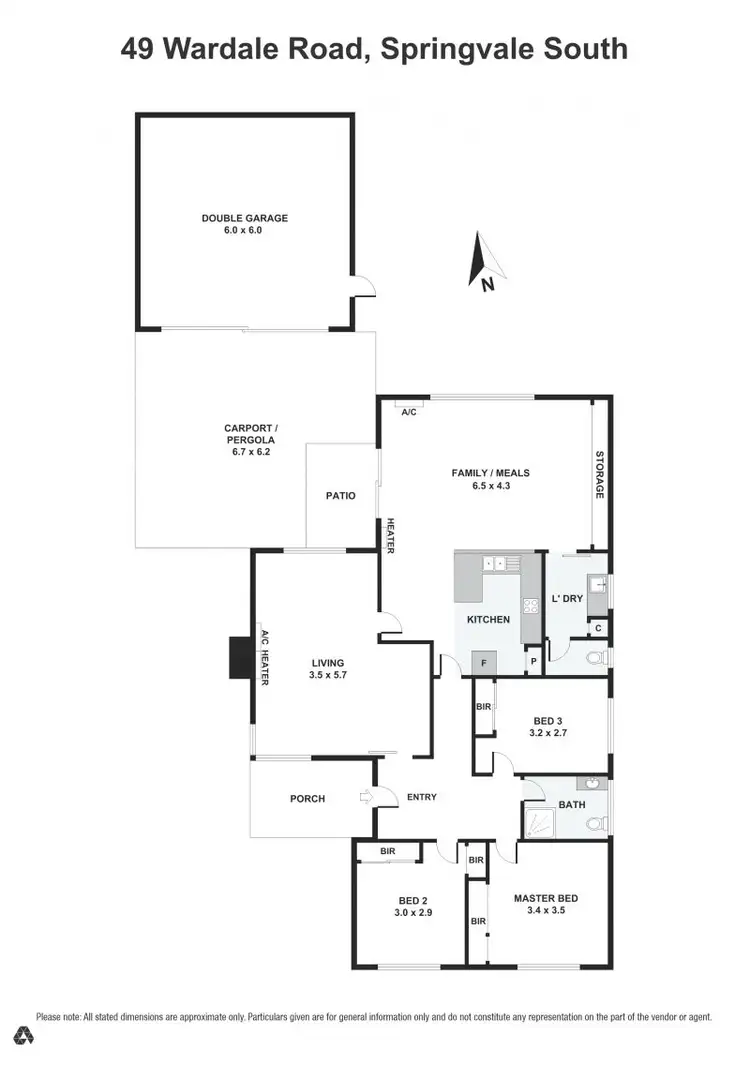 Floorplan of Homely house listing, 49 Wardale Road, Springvale South VIC 3172