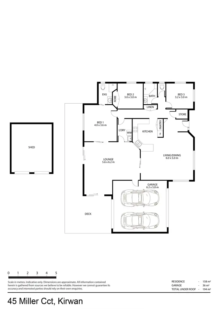 Floorplan of Homely house listing, 45 Miller Circuit, Kirwan QLD 4817
