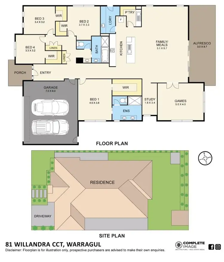 Floorplan of Homely house listing, 81 Willandra Circuit, Warragul VIC 3820