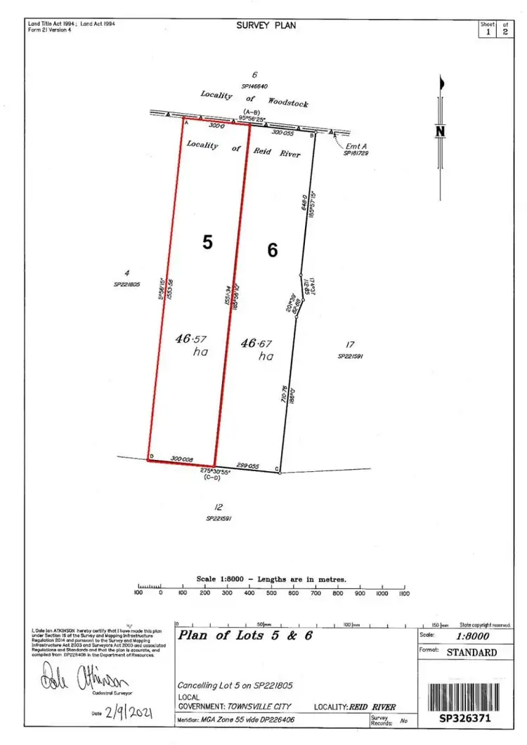 Floorplan of Homely land listing, LOT lot 5, 1197 Webb Road, Reid River QLD 4816