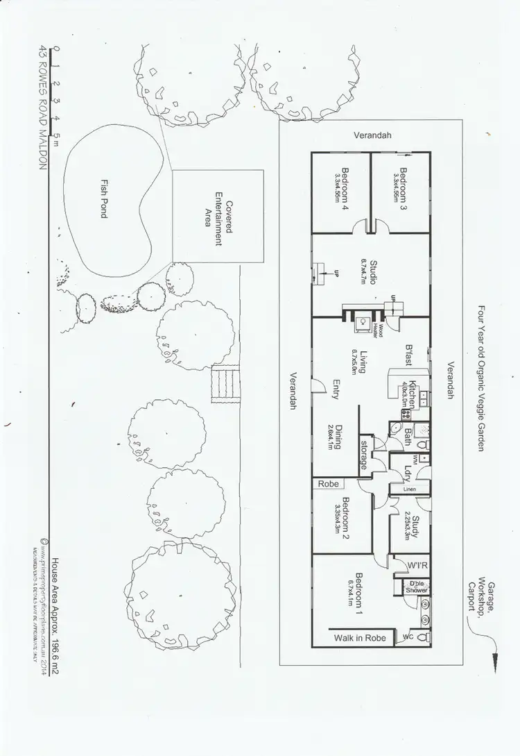 Floorplan of Homely house listing, 43 Rowes Road, Maldon VIC 3463