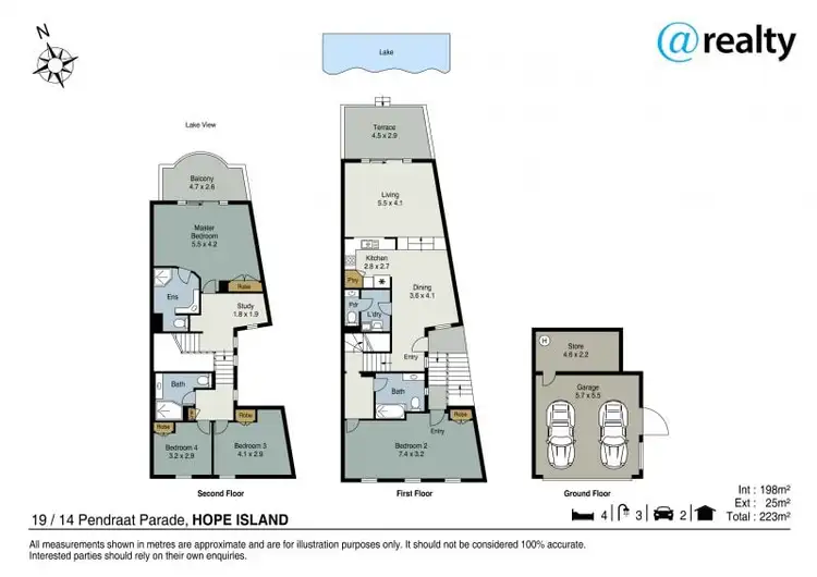 Floorplan of Homely townhouse listing, 19/14 Pendraat Parade, Hope Island QLD 4212