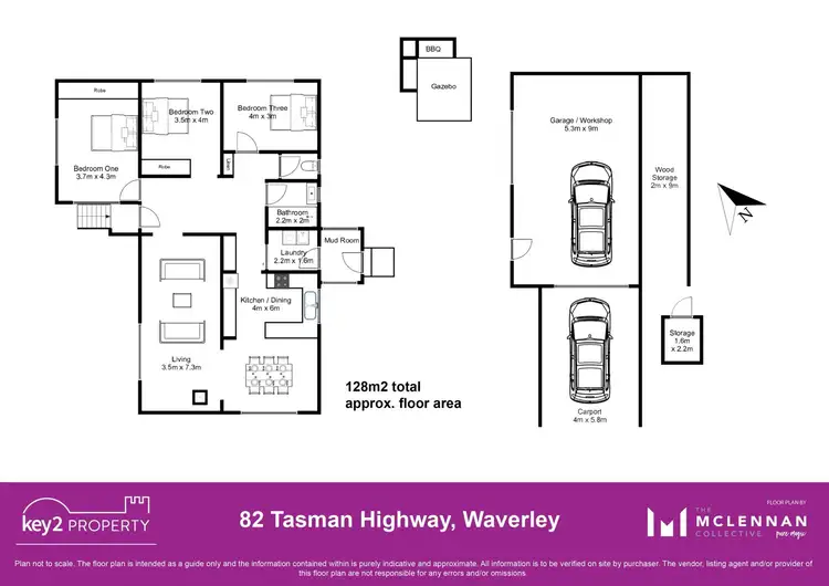 Floorplan of Homely house listing, 82 Tasman Highway, Waverley TAS 7250