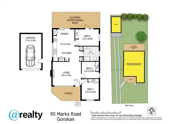 Floorplan of Homely house listing, 95 Marks Road, Gorokan NSW 2263