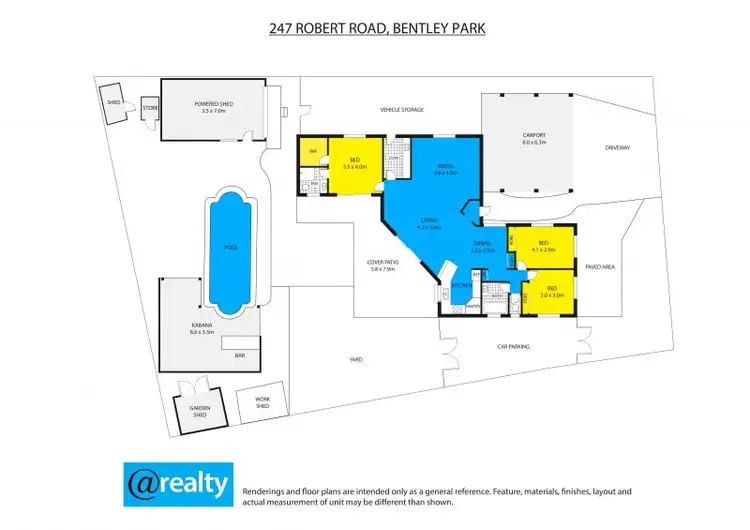 Floorplan of Homely house listing, 247 Robert Road, Bentley Park QLD 4869