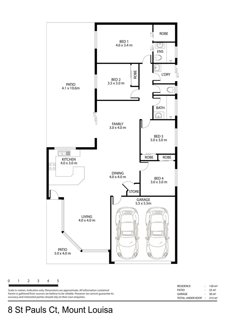 Floorplan of Homely house listing, 8 St Pauls Court, Mount Louisa QLD 4814