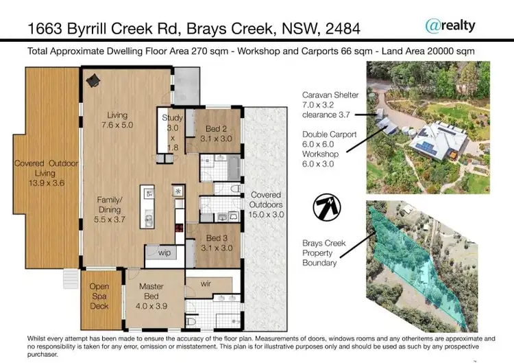 Floorplan of Homely rural property listing, 1663 Byrrill Creek Road, Brays Creek NSW 2484