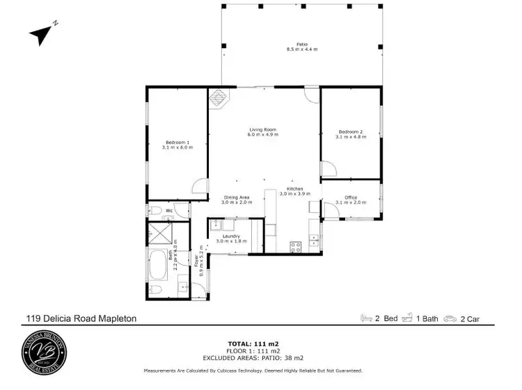 Floorplan of Homely rural property listing, 119 Delicia Road, Mapleton QLD 4560