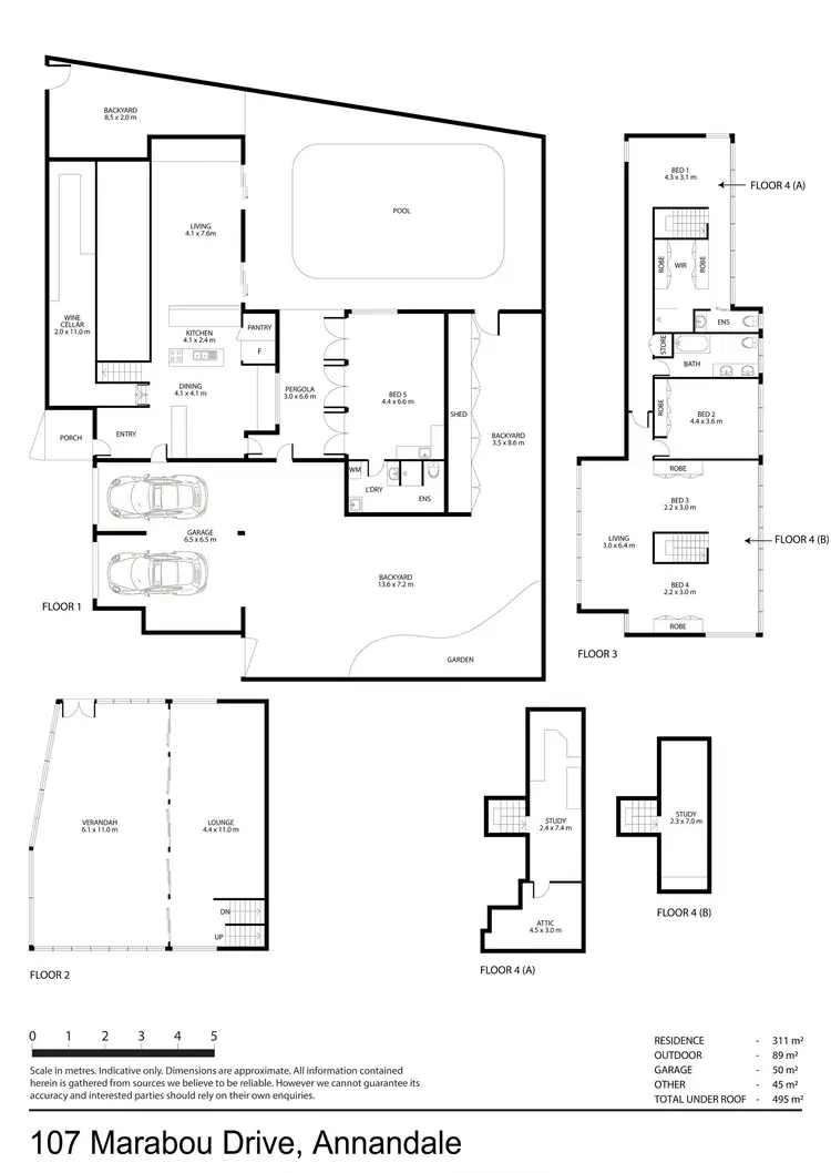 Floorplan of Homely house listing, 107 Marabou Drive, Annandale QLD 4814