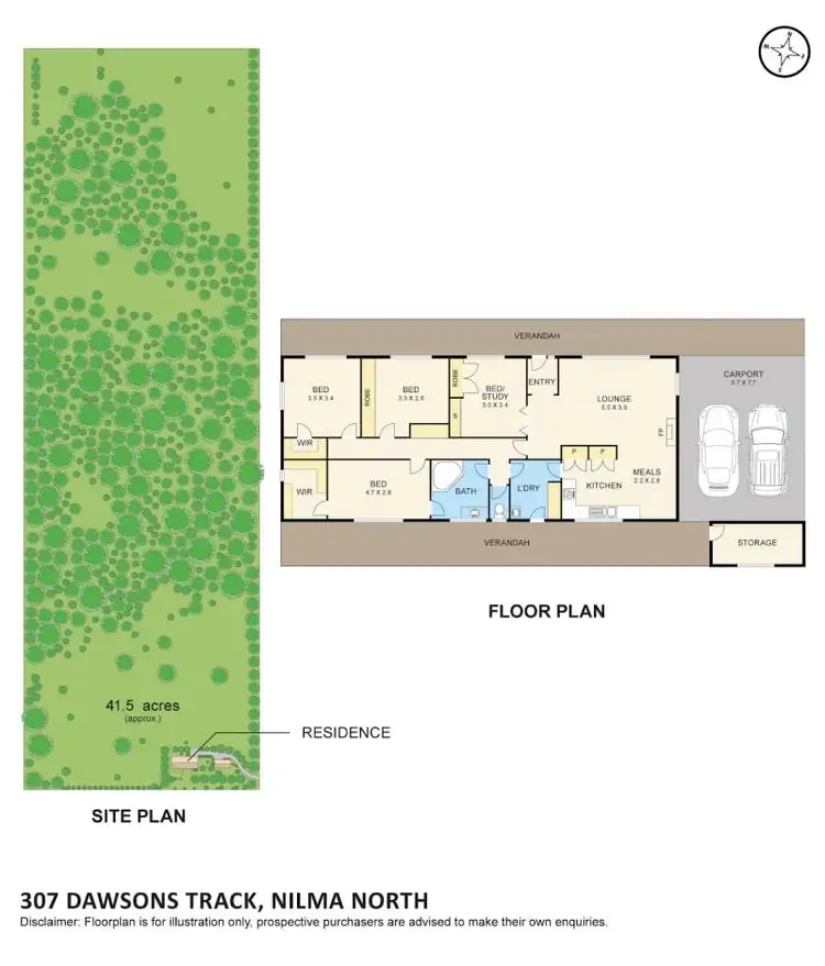 Floorplan of Homely house listing, 307 Dawsons Track, Nilma North VIC 3821