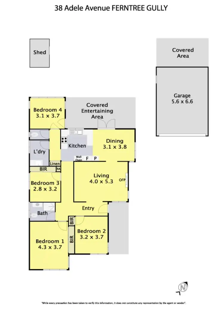 Floorplan of Homely house listing, 38 Adele Avenue, Ferntree Gully VIC 3156