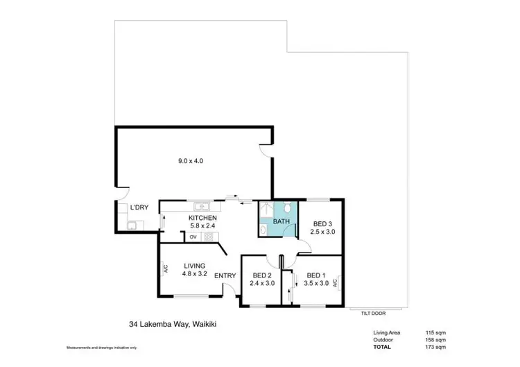 Floorplan of Homely house listing, 34 Lakemba Way, Waikiki WA 6169