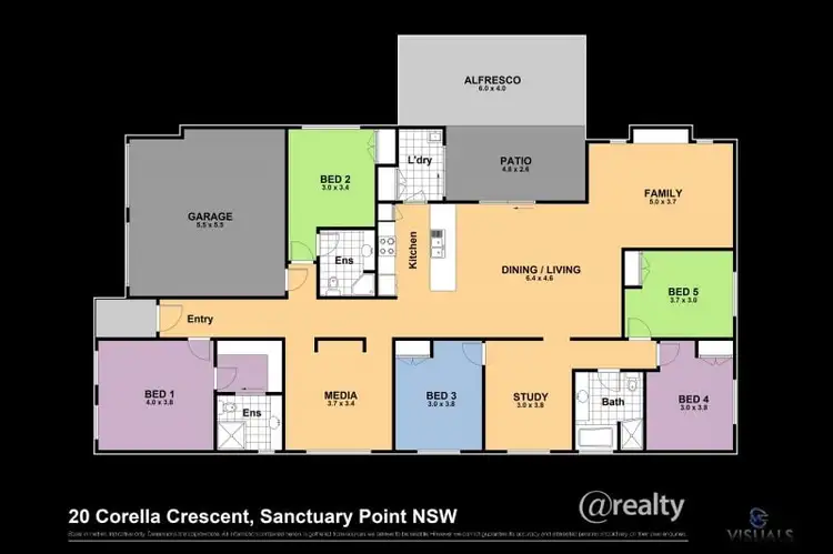 Floorplan of Homely house listing, 20 Corella Crescent, Sanctuary Point NSW 2540