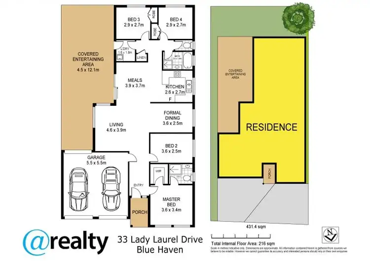 Floorplan of Homely house listing, 33 Lady Laurel Drive, Blue Haven NSW 2262