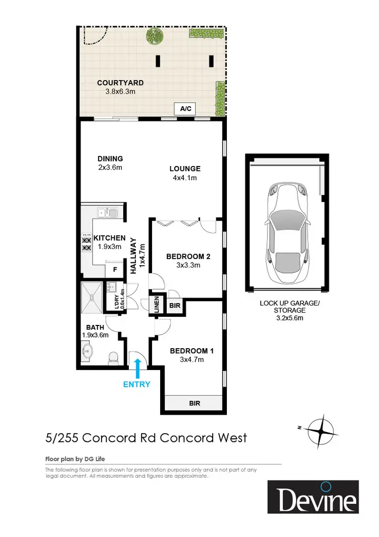 Floorplan of Homely apartment listing, 5/255 Concord Road, Concord West NSW 2138