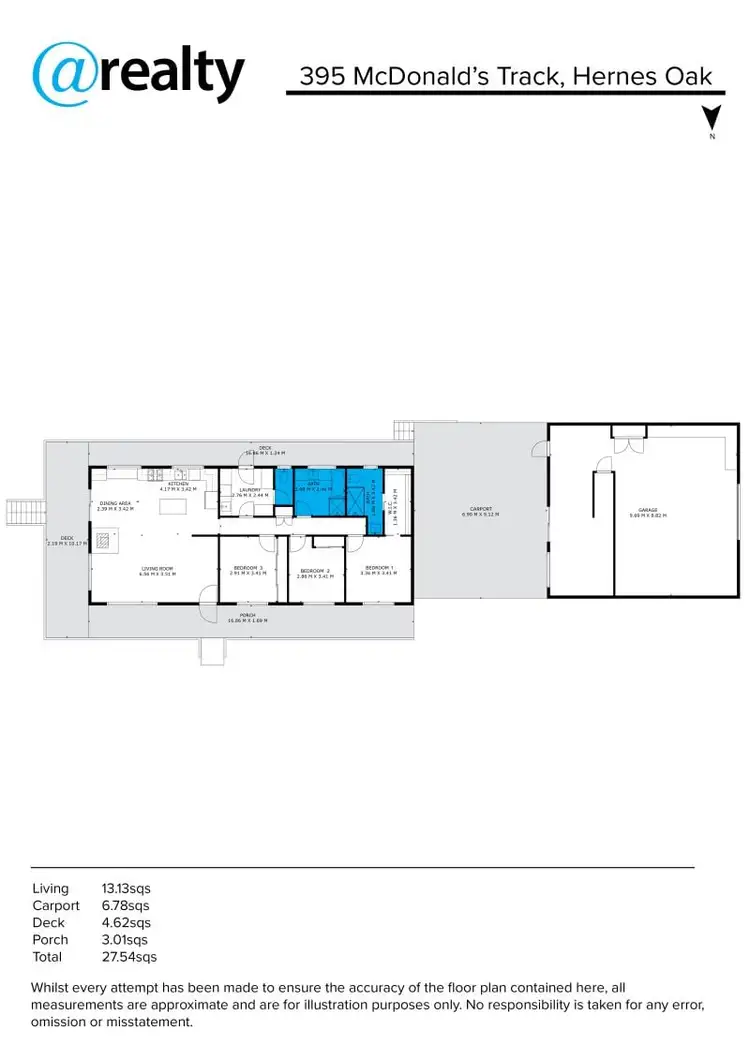 Floorplan of Homely house listing, 395 McDonalds Track, Hernes Oak VIC 3825