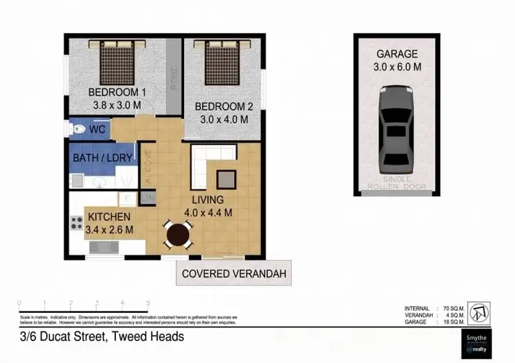 Floorplan of Homely unit listing, 3/6 Ducat Street, Tweed Heads NSW 2485