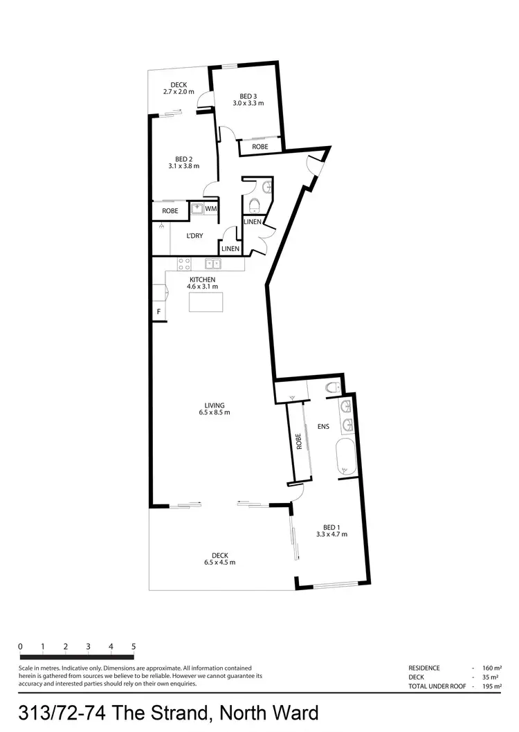 Floorplan of Homely apartment listing, 313/72-74 The Strand, North Ward QLD 4810