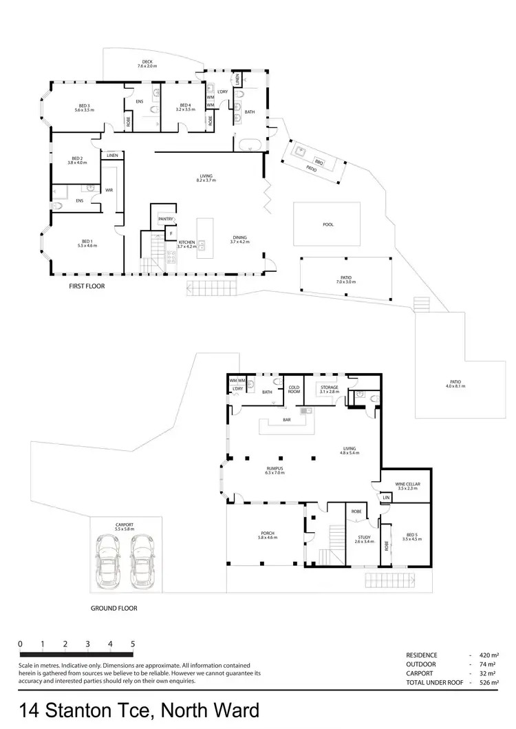 Floorplan of Homely house listing, 14 Stanton Terrace, North Ward QLD 4810