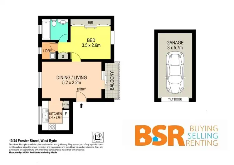 Floorplan of Homely apartment listing, 10/44 Forster Street, West Ryde NSW 2114
