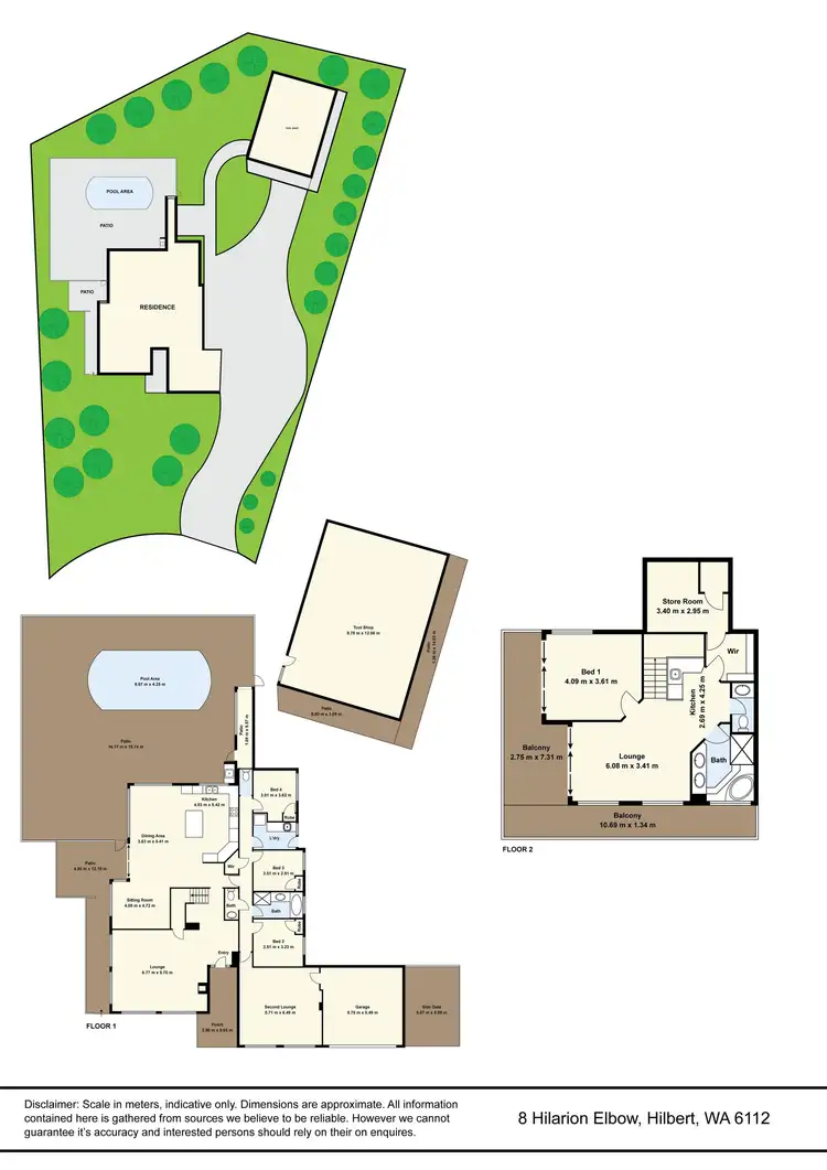 Floorplan of Homely house listing, 8 Hilarion Elbow, Hilbert WA 6112