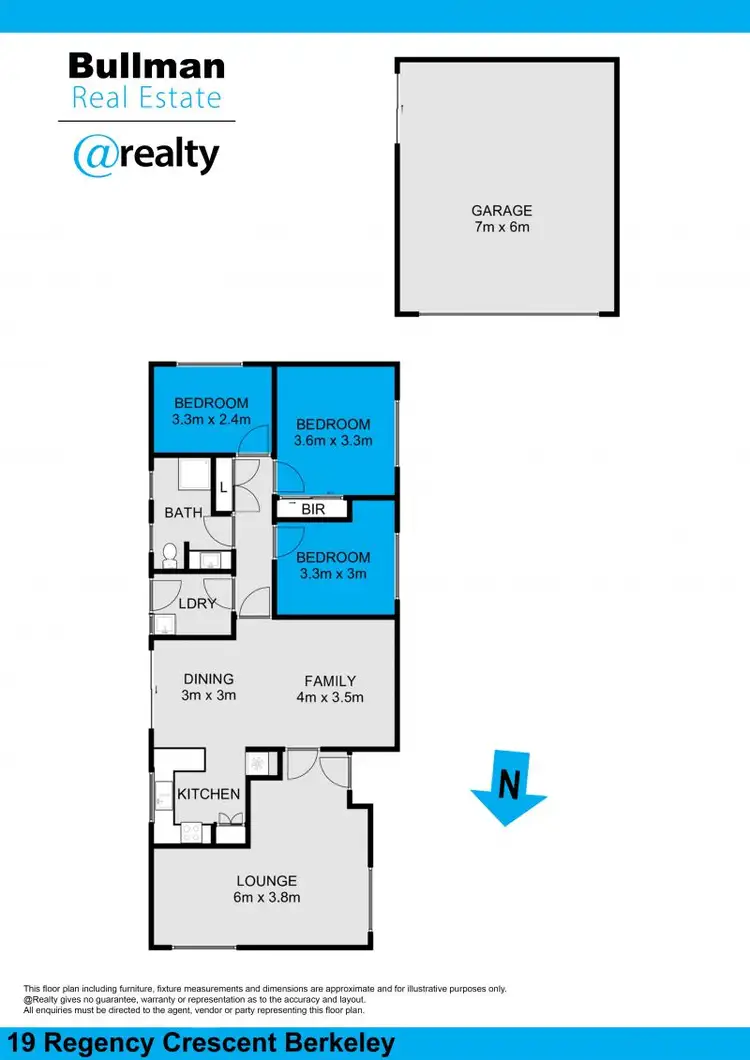 Floorplan of Homely house listing, 19 Regency Crescent, Berkeley NSW 2506