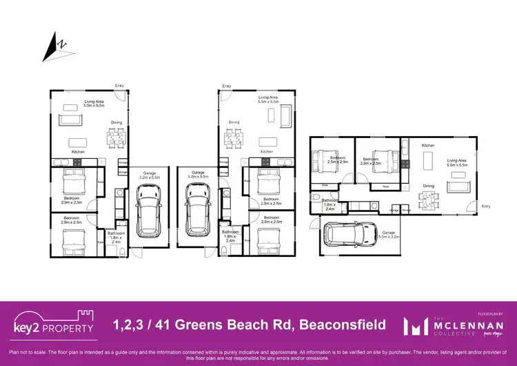 Floorplan of Homely unit listing, 2/41 Greens Beach Road, Beaconsfield TAS 7270