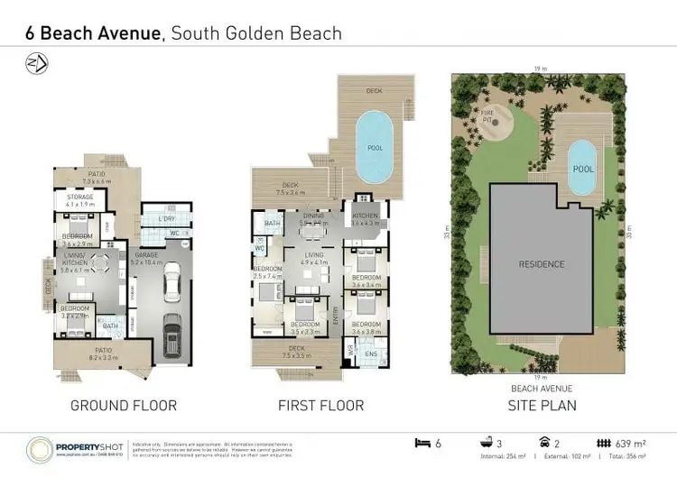 Floorplan of Homely house listing, 6 Beach Avenue, South Golden Beach NSW 2483