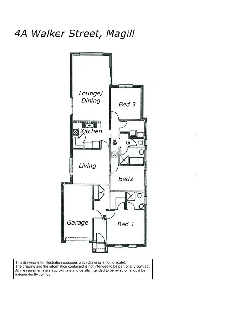 Floorplan of Homely house listing, 4A Walker Street, Magill SA 5072