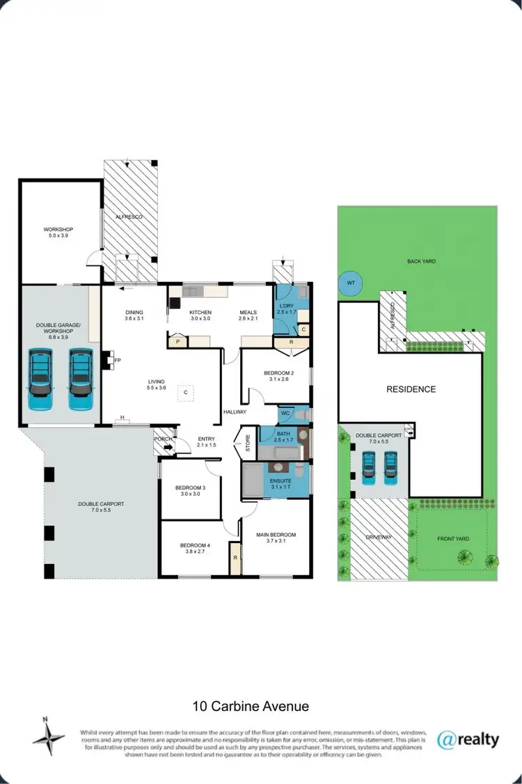 Floorplan of Homely house listing, 10 Carbine Avenue, Clarinda VIC 3169