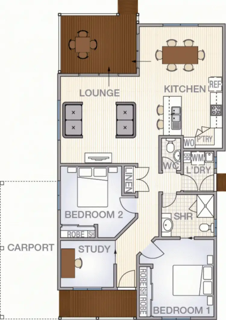 Floorplan of Homely retirement listing, 119/1A Stockton Street, Morisset NSW 2264