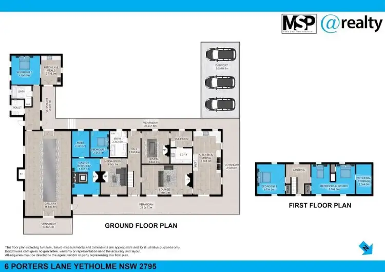 Floorplan of Homely rural property listing, 6 Porters Lane, Yetholme NSW 2795