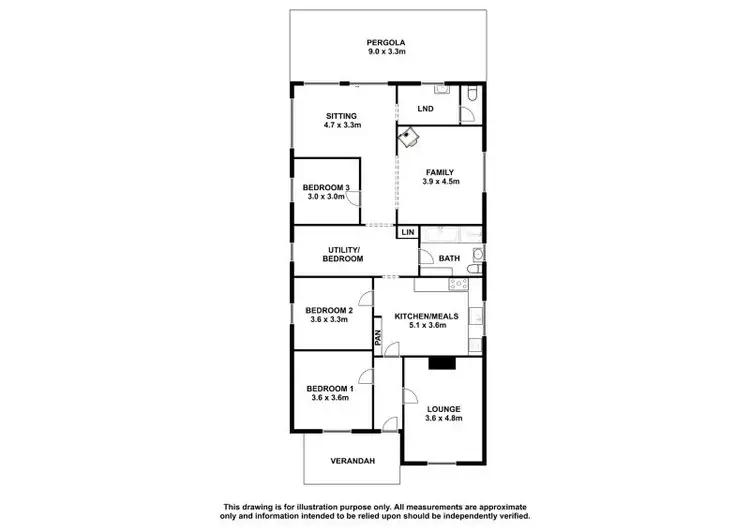 Floorplan of Homely house listing, 1 Ellis Street, Mount Gambier SA 5290