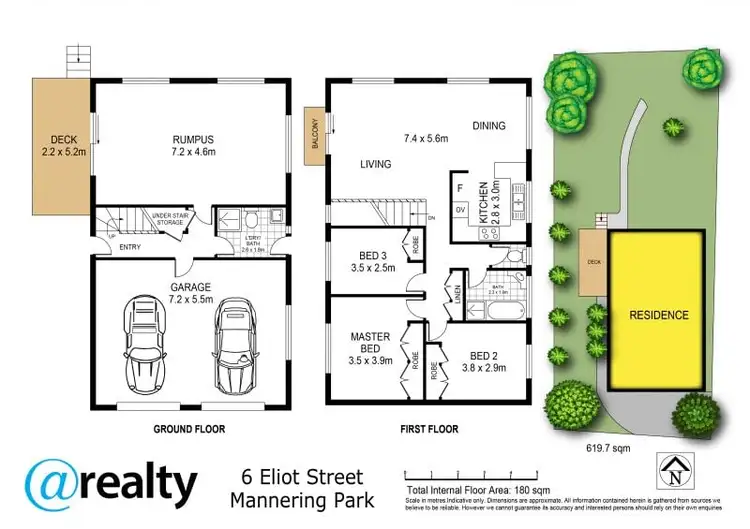Floorplan of Homely house listing, 6 Eliot Street, Mannering Park NSW 2259