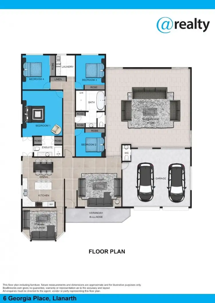 Floorplan of Homely house listing, 6 Georgia Place, Llanarth NSW 2795