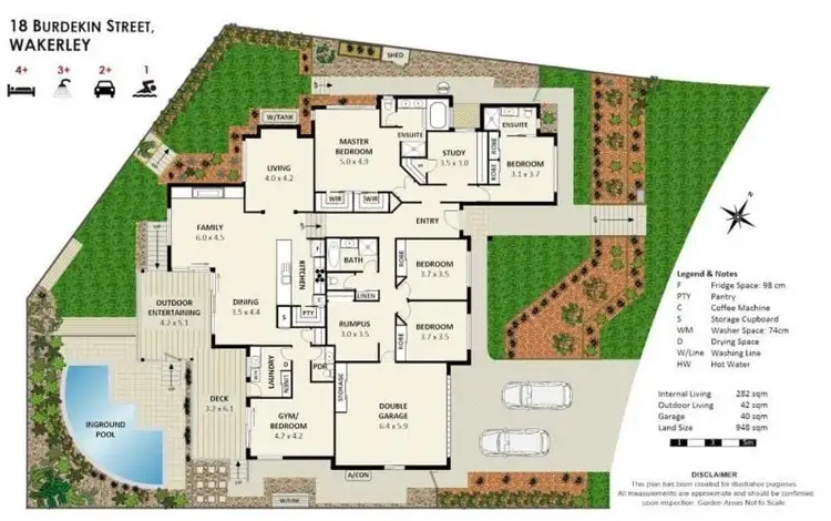 Floorplan of Homely house listing, 18 Burdekin Street, Wakerley QLD 4154