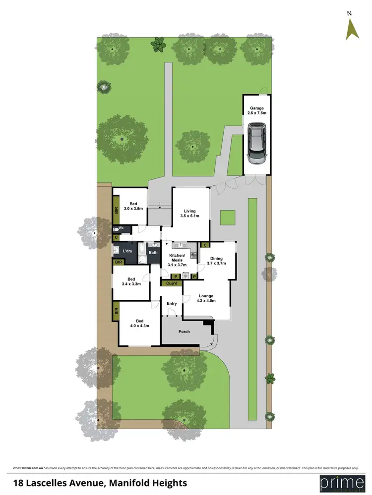 Floorplan of Homely house listing, 18 Lascelles Avenue, Manifold Heights VIC 3218