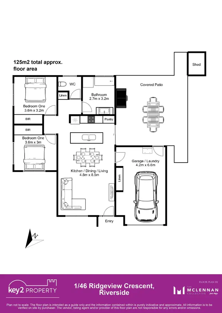 Floorplan of Homely house listing, 1/46 Ridgeview Cresent, Riverside TAS 7250