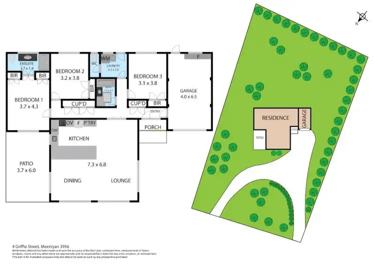 Floorplan of Homely house listing, 4 Griffin Street, Meeniyan VIC 3956