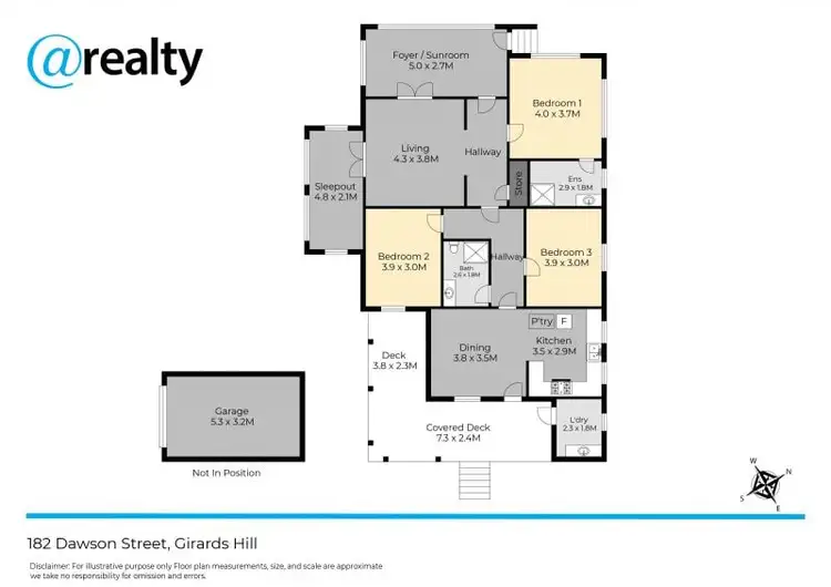 Floorplan of Homely house listing, 182 Dawson Street, Girards Hill NSW 2480
