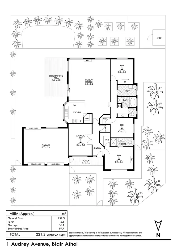 Floorplan of Homely house listing, 1 Audrey Avenue, Blair Athol SA 5084