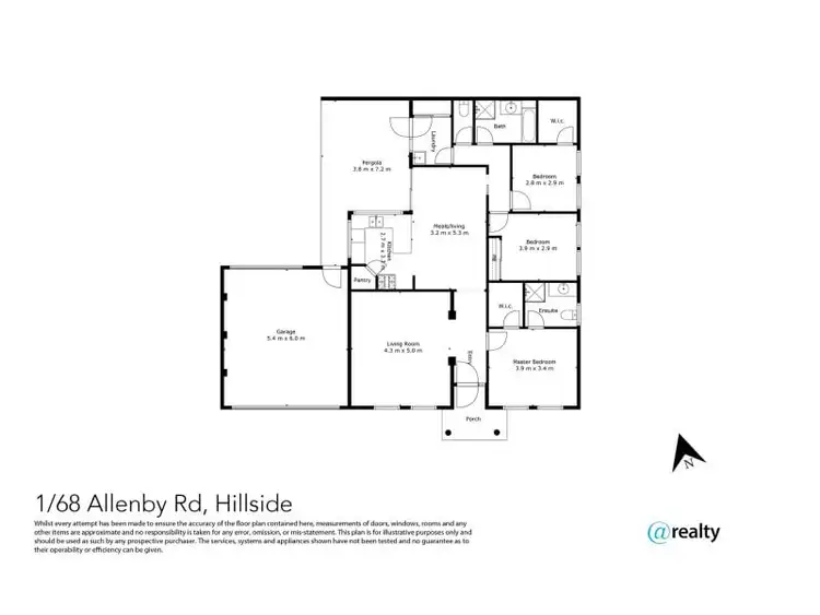 Floorplan of Homely house listing, 1/68 Allenby Road, Hillside VIC 3037